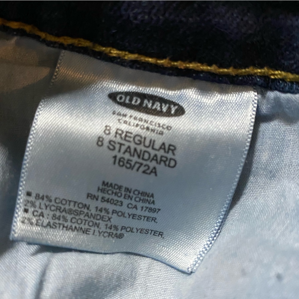 3/ $20 Old Navy The Sweetheart Jeans 8 Reg 30x30 - Picture 7 of 7